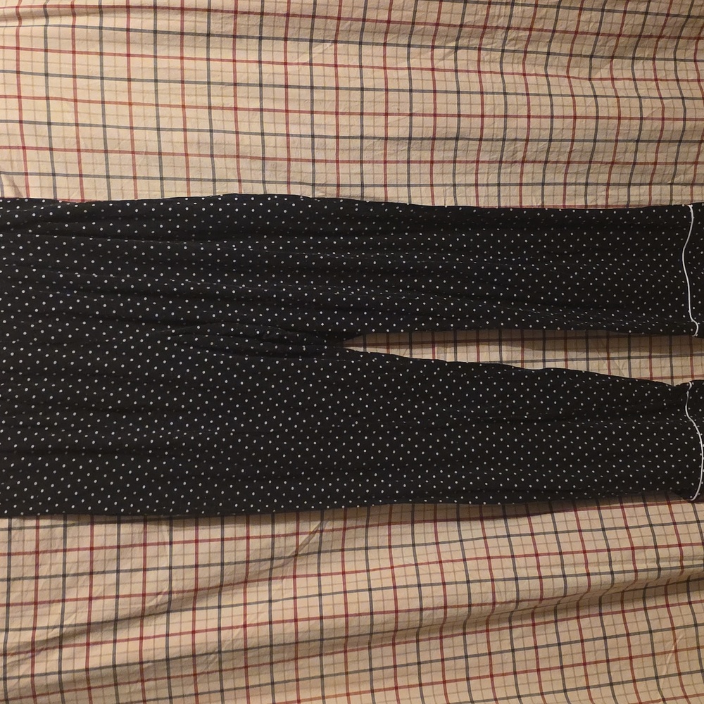 Ladies' Chaps Pajama Set in Black with White Dots Med - Picture 5 of 7